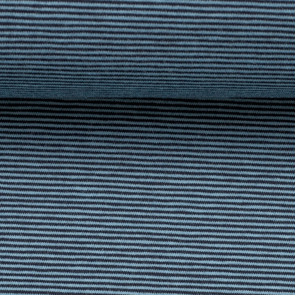 Bündchen - Ringel - blau - dunkelblau